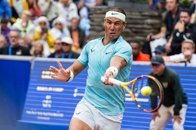 240716 Rafael Nadal of Spain during day 2 of the Nordea Open on July 16, 2024 in Bastad. Photo: Niclas Jönsson BILDBYRAN COP 273 NO0284 tennis ATP, Tennis Herren 250 nordea open day 2 bbeng Copyright: NICLASxJÖNSSON BB240716NO060