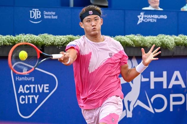 Zhizhen Zhang CHN 16.07.2024 Tennis Hamburg Open, ATP, Tennis Herren 500, Tennis-Stadion Am Rothenbaum, Hamburg, HH Germany