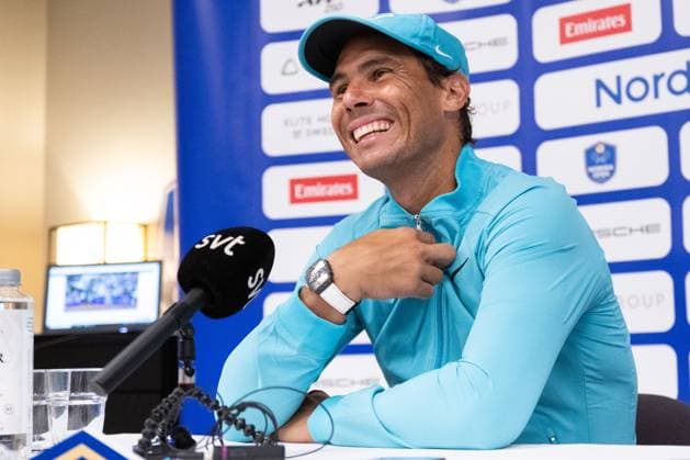 240716 Rafael Nadal of Spain during a press conference, PK, Pressekonferenz of Nordea Open on July 16, 2024 in Bastad. Photo: Niclas Jönsson BILDBYRAN COP 273 NO0285 tennis ATP, Tennis Herren 250, nordea open, press conference,bbeng, Copyright: NICLASxJÖNSSON BB240716NO079