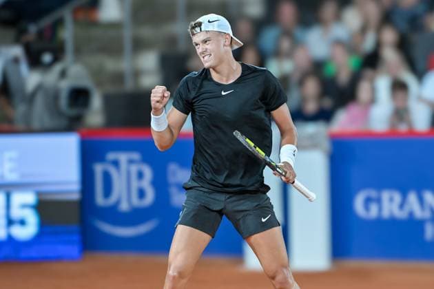 Holger Rune DEN ballt die Faust 16.07.2024 Tennis Hamburg Open, ATP, Tennis Herren 500, Tennis-Stadion Am Rothenbaum, Hamburg, HH Germany