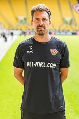 16.07.2024, xomx, Fussball 3.Liga, Dynamo Dresden - Fototermin Saison 2024 25, Porträttermin 2024 2025 emspor, Bild: Thomas Stamm (Cheftrainer) (DFL DFB REGULATIONS PROHIBIT ANY USE OF PHOTOGRAPHS as IMAGE SEQUENCES and or QUASI-VIDEO) Dresden