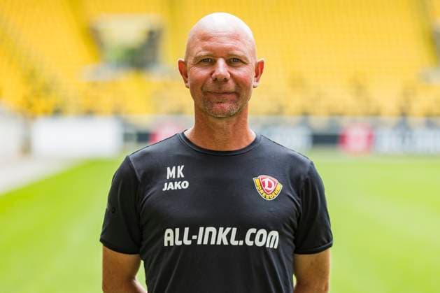 16.07.2024, xomx, Fussball 3.Liga, Dynamo Dresden - Fototermin Saison 2024 25, Porträttermin 2024 2025 emspor, Bild: Manuel Klökler (Co-Trainer). Portrait, Portraet, (DFL DFB REGULATIONS PROHIBIT ANY USE OF PHOTOGRAPHS as IMAGE SEQUENCES and or QUASI-VIDEO) Dresden