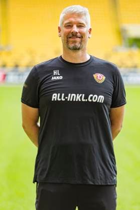 16.07.2024, xomx, Fussball 3.Liga, Dynamo Dresden - Fototermin Saison 2024 25, Porträttermin 2024 2025 emspor, Bild: Henrik Lange (Leiter Physiotherapie). Portrait, Portraet, (DFL DFB REGULATIONS PROHIBIT ANY USE OF PHOTOGRAPHS as IMAGE SEQUENCES and or QUASI-VIDEO) Dresden