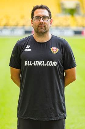 16.07.2024, xomx, Fussball 3.Liga, Dynamo Dresden - Fototermin Saison 2024 25, Porträttermin 2024 2025 emspor, Bild: Jose Portela (Sportwissenschaftler). Portrait, Portraet, (DFL DFB REGULATIONS PROHIBIT ANY USE OF PHOTOGRAPHS as IMAGE SEQUENCES and or QUASI-VIDEO) Dresden