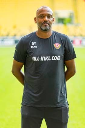 16.07.2024, xomx, Fussball 3.Liga, Dynamo Dresden - Fototermin Saison 2024 25, Porträttermin 2024 2025 emspor, Bild: David Yelldell (Torwarttrainer). Portrait, Portraet, (DFL DFB REGULATIONS PROHIBIT ANY USE OF PHOTOGRAPHS as IMAGE SEQUENCES and or QUASI-VIDEO) Dresden