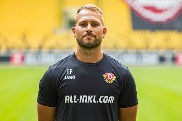 16.07.2024, xomx, Fussball 3.Liga, Tony Fischer (Physiotherapeut) - Dynamo Dresden - Fototermin Saison 2024 25, Porträttermin 2024 2025 emspor, Bild: (DFL DFB REGULATIONS PROHIBIT ANY USE OF PHOTOGRAPHS as IMAGE SEQUENCES and or QUASI-VIDEO) Dresden