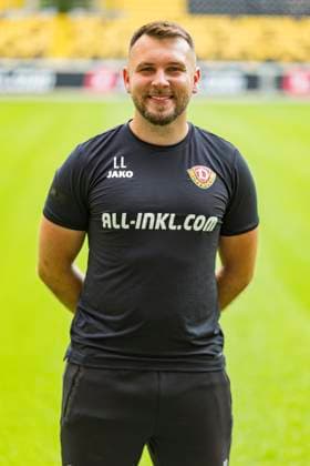 16.07.2024, xomx, Fussball 3.Liga, Dynamo Dresden - Fototermin Saison 2024 25, Porträttermin 2024 2025 emspor, Bild: Justin Löwe (Teammanager) . Portrait, Portraet, (DFL DFB REGULATIONS PROHIBIT ANY USE OF PHOTOGRAPHS as IMAGE SEQUENCES and or QUASI-VIDEO) Dresden