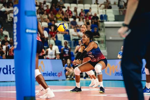 2024.07.16 Mielec Siatkowka Memorial Agaty Mroz-Olszewskiej Polska - Dominikana N z Pena Yonkaira Foto Marta Badowska PressFocus 2024.07.16 Mielec Volleyball Agata Mroz-Olszewska Memorial friendly tournament Poland - Dominican Republic Pena Yonkaira Credit: Marta Badowska PressFocus NEWSPIX.PL --- Newspix.pl  20240716PF_MA8459