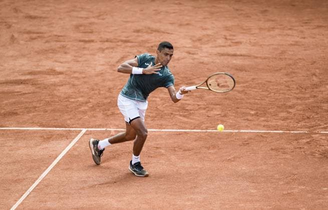 240717 Thiago Monteiro of Brazil during day 3 of the Nordea Open on July 17, 2024 in Bastad. Photo: Niclas Jönsson BILDBYRAN COP 273 NO0287 tennis ATP, Tennis Herren 250 nordea open bbeng Copyright: NICLASxJÖNSSON BB240717NO020