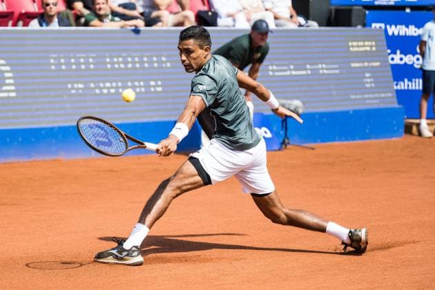 240717 Thiago Monteiro of Brazil and during day 3 of the Nordea Open on July 17, 2024 in Bastad. Photo: Niclas Jönsson BILDBYRAN COP 273 NO0287 tennis ATP, Tennis Herren 250 nordea open bbeng Copyright: NICLASxJÖNSSON BB240717NO021