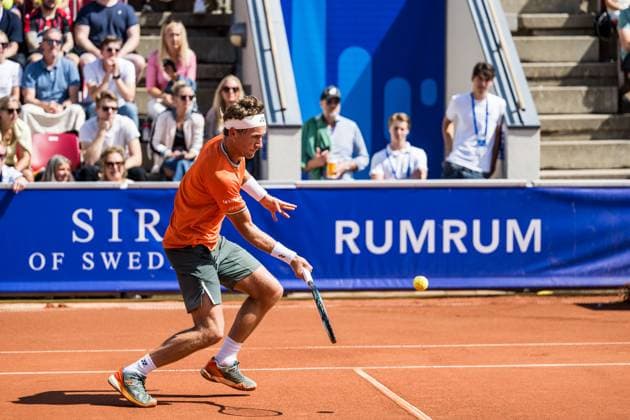 240717 Casper Ruud of Norway and during day 3 of the Nordea Open on July 17, 2024 in Bastad. Photo: Niclas Jönsson BILDBYRAN COP 273 NO0287 tennis ATP, Tennis Herren 250 nordea open bbeng Copyright: NICLASxJÖNSSON BB240717NO025