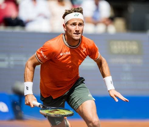 240717 Casper Ruud of Norway and during day 3 of the Nordea Open on July 17, 2024 in Bastad. Photo: Niclas Jönsson BILDBYRAN COP 273 NO0287 tennis ATP, Tennis Herren 250 nordea open bbeng Copyright: NICLASxJÖNSSON BB240717NO032
