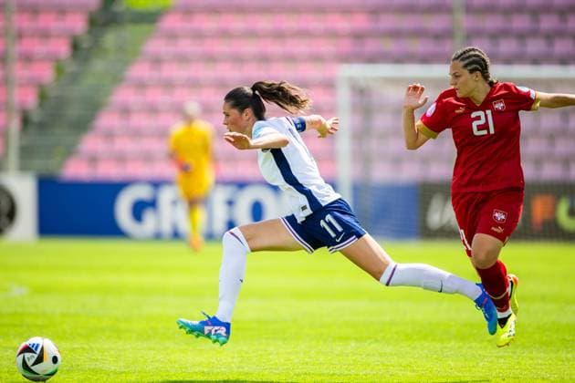 Freya Godfrey of England Serbia U19 v England U19, UEFA Women s U19 Championships, Group a, Football, Marijampoleje Football Stadium, Marijampole, Lithuania - 17 Jul 2024 Editorial use only  Copyright: xNikoaxKrstic Shutterstockx 14587245af