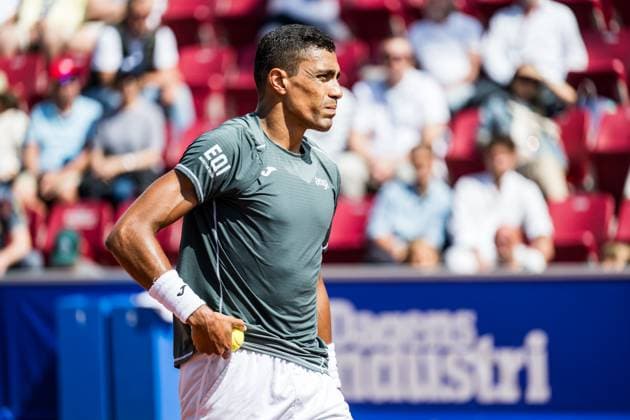 240717 Thiago Monteiro of Brazil and during day 3 of the Nordea Open on July 17, 2024 in Bastad. Photo: Niclas Jönsson BILDBYRAN COP 273 NO0287 tennis ATP, Tennis Herren 250 nordea open bbeng Copyright: NICLASxJÖNSSON BB240717NO051