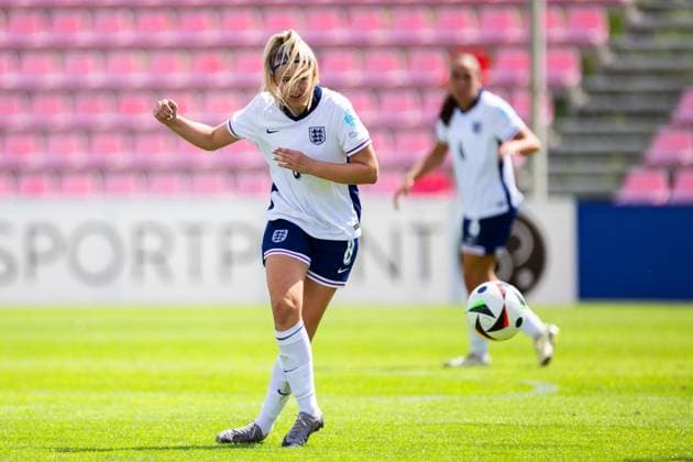 Alexia Potter of England Serbia U19 v England U19, UEFA Women s U19 Championships, Group a, Football, Marijampoleje Football Stadium, Marijampole, Lithuania - 17 Jul 2024 Editorial use only  Copyright: xNikoaxKrstic Shutterstockx 14587245aw
