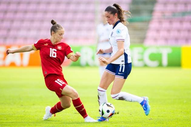 Freya Godfrey of England Serbia U19 v England U19, UEFA Women s U19 Championships, Group a, Football, Marijampoleje Football Stadium, Marijampole, Lithuania - 17 Jul 2024 Editorial use only  Copyright: xNikoaxKrstic Shutterstockx 14587245bd