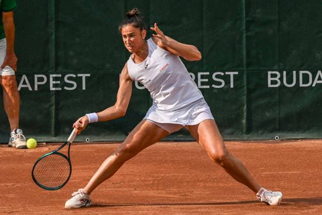 Sara Sorribes Tormo (SPA) during the single match vs. Anna Karolina Schmiedlova (SVK) at the WTA250 Hungarian Gran Prix Tennis on 17th July 2024 at Romai Teniszakademia, Budapest, Hungary  Copyright: xVincenzoxOrlando IPAxSportx xipax xx IPA_48069768 IPA_Agency_IPA48069768
