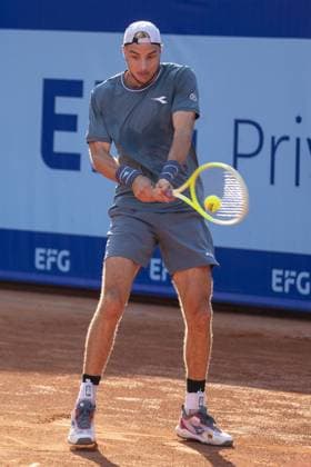 Gstaad: Gstaad Switzerland, 07 17 2024: Jan-Lennard Struff (GER) in action during EFG Swiss Open. during EFG Swiss Open Gstaad, International Tennis match in Gstaad, Switzerland, July 17 2024 International Tennis match - EFG Swiss Open Gstaad  - ZUMAp169 20240717_zsa_p169_226 Copyright: xPatrickxDancel IPAxSportx