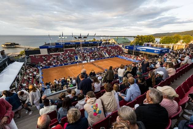 240717 General view of the centercourt during day 3 of the Nordea Open on July 17, 2024 in Bastad. Photo: Niclas Jönsson BILDBYRAN COP 273 NO0287 tennis ATP, Tennis Herren 250 nordea open bbeng Copyright: NICLASxJÖNSSON BB240717NO069