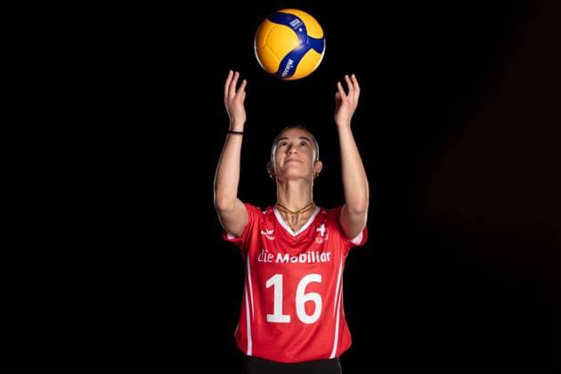 Photo Shoot with Swiss Female National Volleyball Team; Schoenenwerd, 24.06.2024 Photo Shoot with Swiss Female National Volleyball Team; Fabiana Mottis (16) Schoenenwerd, 24.06.2024 Copyright: xBEAUTIFULxSPORTS OlafxRellischx