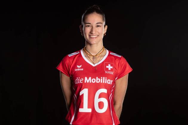 Photo Shoot with Swiss Female National Volleyball Team; Schoenenwerd, 24.06.2024 Photo Shoot with Swiss Female National Volleyball Team; Fabiana Mottis (16) Schoenenwerd, 24.06.2024 Copyright: xBEAUTIFULxSPORTS OlafxRellischx