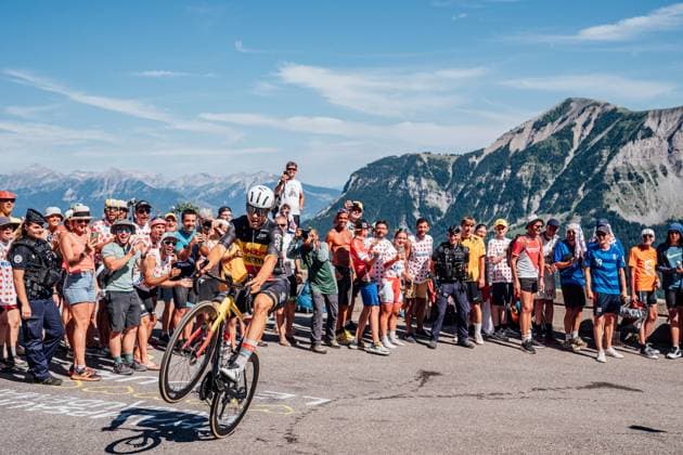Sport Bilder des Tages 2024 Tour de France Picture by Zac Williams SWpix.com - 17 07 2024 - Cycling - 2024 Tour de France - Stage 17, Saint-Paul-Trois-Chateaux - Superdevoluy, France - Arnaud De Lie, Lotto Dstny. Copyright: x xSWpix.comx(t axPhotographyxHubxLtd)xZacxWilliams SWpix.comx SWP-2570-0414
