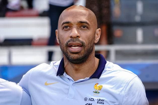 Thierry Henry (sélectionneur de l équipe de France) FOOTBALL : France vs Japon - Match amical de préparation aux JO Paris 2024 - Toulon - 17 07 2024 NorbertScanella Panoramic 