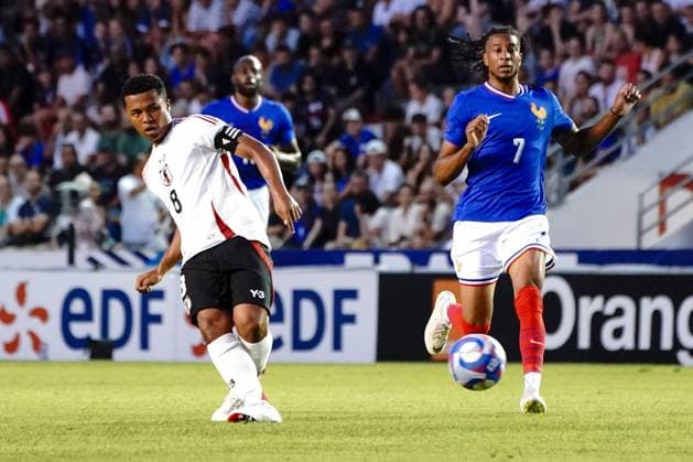 FUJITA Joel Chima (8 - Japon) FOOTBALL : France vs Japon - Match amical de préparation aux JO Paris 2024 - Toulon - 17 07 2024 NorbertScanella Panoramic 