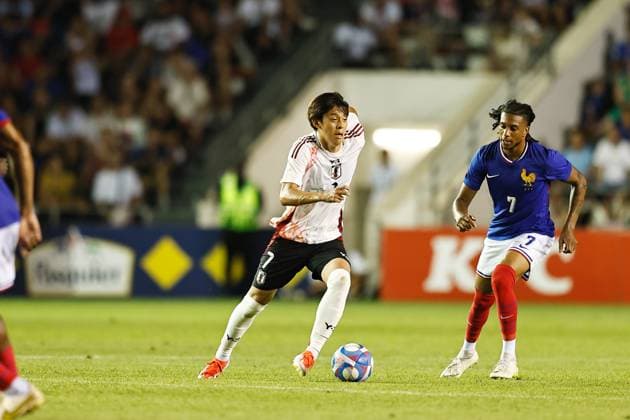 Rihito Yamamoto (JPN), JULY 17, 2024 - Football Soccer : Under 23 International Friendly, Länderspiel, Nationalmannschaft match between France 1-1 Japan at the Stade Mayol in Toulon, France. Noxthirdxpartyxsales  (259945342)