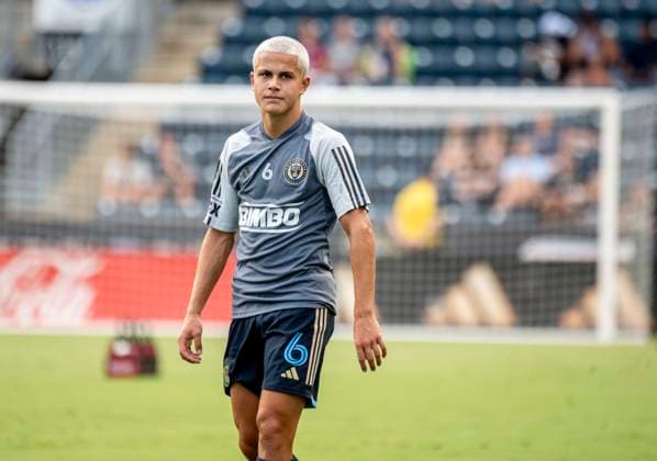 July 17, 2024, Chester, Pennsylvania, USA: Philadelphia Union player, CAVAN SULLIVAN (6) in action during team warm up before the game against the New England Revolution. Cavan Sullivan became the youngest player to debut for a North American sports team Chester USA - ZUMArf1_ 20240717_zaf_rf1_002 Copyright: xRickyxFitchettx
