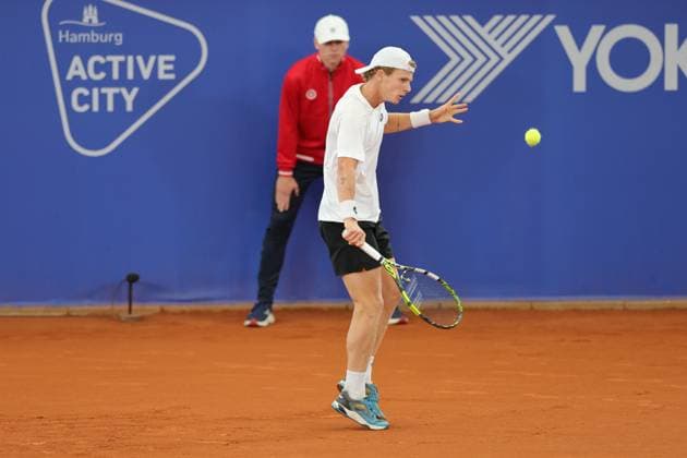 Tennis Herren ATP, Tennis Herren Tennis Herren Tour 500 European Open Hamburg, Hamburg Open ATP 500 2024 , 17.07.2024 Jesper de Jong (NED)spielt eine Rückhand Copyright: FernandoxSoares