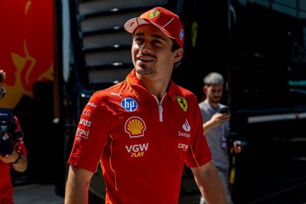MOGYOROD, HUNGARY: Charles Leclerc, racing for the Ferrari team during the 2024 Formula 1 Hungarian Grand Prix at the Hungaroring in Mogyorod, Hungary