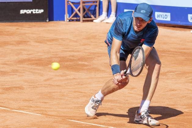 International Tennis match - EFG Swiss Open Gstaad Gstaad Switzerland, 07 18 2024: Lukas Klein (SVK) in action during EFG Swiss Open. during EFG Swiss Open Gstaad, International Tennis match in Gstaad, Switzerland, July 18 2024 Gstaad Switzerland  Copyright: xIPAxSport ABACAx