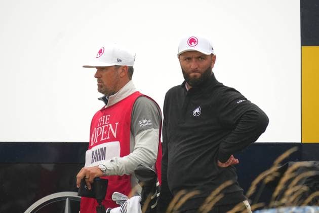 John Rahm on the 5th tee. The British Open Championship, Day One, Golf, Royal Troon, Troon, UK - 18 July 2024  Copyright: xStuartxWallace Shutterstockx 14588001y