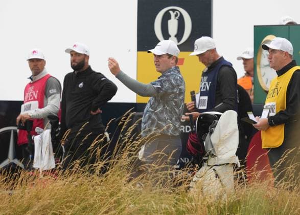 Robert MacIntyre (SCO) on the 5th tee. The British Open Championship, Day One, Golf, Royal Troon, Troon, UK - 18 July 2024  Copyright: xStuartxWallace Shutterstockx 14588001x