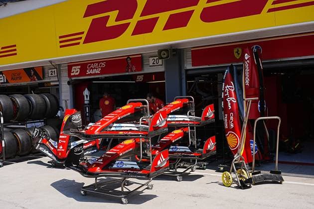 18.07.2024, Hungaroring, Budapest, FORMULA 1 HUNGARIAN GRAND PRIX 2024 , im Bild Frontflügel von Ferrari. Defodi-506_20240718_hbr_0175