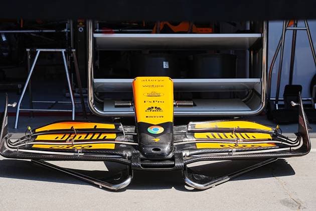 18.07.2024, Hungaroring, Budapest, FORMULA 1 HUNGARIAN GRAND PRIX 2024 , im Bild Frontflügel von McLaren. Defodi-506_20240718_hbr_0179