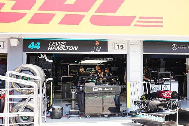 FORMULA 1 HUNGARIAN GRAND PRIX 2024 18.07.2024, Hungaroring, Budapest, FORMULA 1 HUNGARIAN GRAND PRIX 2024 , im Bild Das Auto von Lewis Hamilton (GBR), Mercedes-AMG Petronas Formula One Team wird für das Rennen vorbereitet.