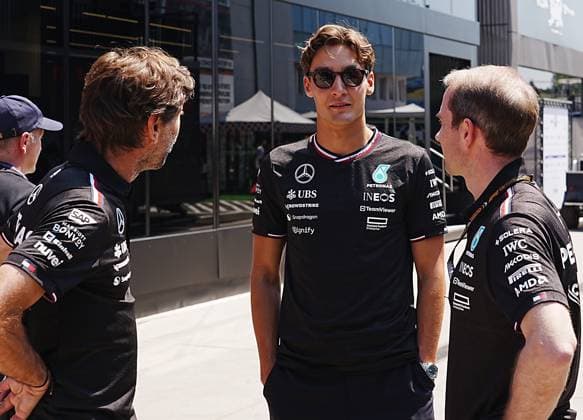 18.07.2024, Hungaroring, Budapest, FORMULA 1 HUNGARIAN GRAND PRIX 2024 , im Bild George Russell (GBR), Mercedes-AMG Petronas Formula One Team Defodi-506_20240718_hbr_0303