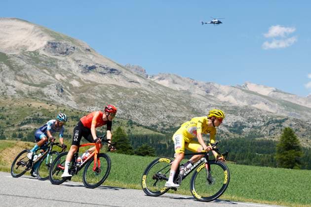 Tour de France 2024 - Stage 18 BARCELONNETTE, FRANCE - JULY 18 : Pogacar Tadej (SVN) of UAE Team Emirates during stage 18 of the 111th edition of the Tour de France 2024 cycling race, a stage of 179 kms with start in Gap and finish in Barcelonnette on July 18, 2024 in Barcelonnette, France, 18 07 2024 Barcelonnette France  Copyright: xJanxDexMeuleneirx