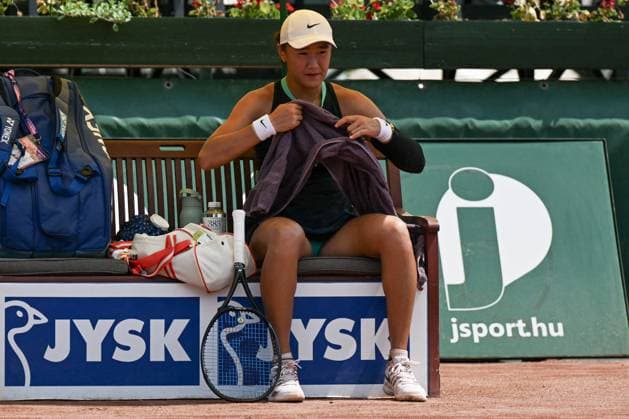 International Tennis match - WTA, Tennis Damen Hungarian Grand Prix - Round of 16 and Quarter finals Xiyu Wang (CHN) during the round 16 match vs. Rebecca Sramkova (SVK) at the WTA250 Hungarian Gran Prix Tennis on 18th July 2024 at Romai Teniszakademia, Budapest, Hungary Hungary Hungary  Copyright: xIPAxSport ABACAx