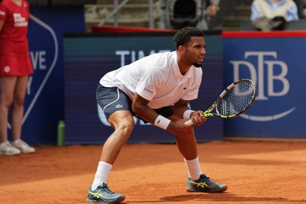 Tennis Herren ATP, Tennis Herren Tennis Herren Tour 500 European Open Hamburg, Hamburg Open ATP 500 2024 , 18.07.2024 , Arthur Fils FRA wartet auf den Aufschlag Copyright: FernandoxSoares