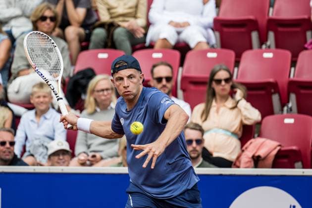 240718 Tallon Griekspoor of Netherland during day 4 of the Nordea Open on July 18, 2024 in Bastad. Photo: Niclas Jönsson BILDBYRAN COP 273 NO0288 tennis ATP, Tennis Herren 250 nordea open bbeng Copyright: NICLASxJÖNSSON BB240718NO004