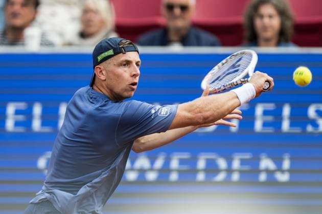 240718 Tallon Griekspoor of Netherland during day 4 of the Nordea Open on July 18, 2024 in Bastad. Photo: Niclas Jönsson BILDBYRAN COP 273 NO0288 tennis ATP, Tennis Herren 250 nordea open bbeng Copyright: NICLASxJÖNSSON BB240718NO005