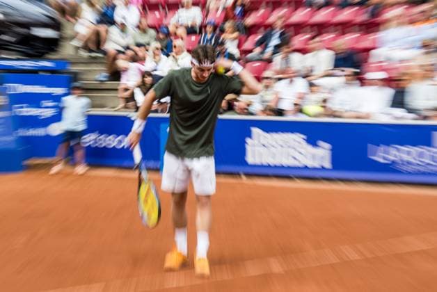 240718 Timofey Skatov of Kazakhstan during day 4 of the Nordea Open on July 18, 2024 in Bastad. Photo: Niclas Jönsson BILDBYRAN COP 273 NO0288 tennis ATP, Tennis Herren 250 nordea open bbeng Copyright: NICLASxJÖNSSON BB240718NO008