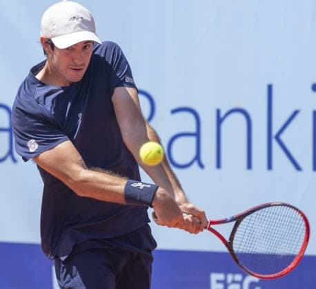 Gstaad: Gstaad Switzerland, 07 18 2024: Gustavio Heide (BRA) in action during EFG Swiss Open. during EFG Swiss Open Gstaad, International Tennis match in Gstaad, Switzerland, July 18 2024 International Tennis match - EFG Swiss Open Gstaad  - ZUMAp169 20240718_zsa_p169_111 Copyright: xPatrickxDancel IPAxSportx