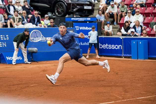 240718 Timofey Skatov of Kazakhstan during day 4 of the Nordea Open on July 18, 2024 in Bastad. Photo: Niclas Jönsson BILDBYRAN COP 273 NO0288 tennis ATP, Tennis Herren 250 nordea open bbeng Copyright: NICLASxJÖNSSON BB240718NO012