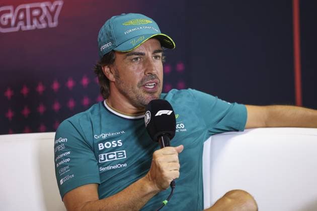 ALONSO Fernando (spa), Aston Martin F1 Team AMR24, portrait press conference, PK, Pressekonferenz during the Formula 1 Hungarian Grand Prix 2024, 13th round of the 2024 Formula One World Championship, WM, Weltmeisterschaft from July 19 to 21, 2024 on the Hungaroring, in Mogyorod, Hungary - F1 - HUNGARIAN GRAND PRIX 2024 DPPI Panoramic 240718_R11_UNGHERIA_DP_EA020892