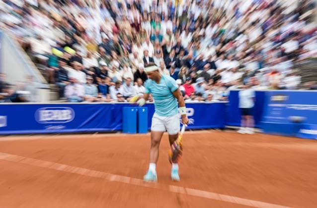 240718 Rafael Nadal of Spain during day 4 of the Nordea Open on July 18, 2024 in Bastad. Photo: Niclas Jönsson BILDBYRAN COP 273 NO0288 tennis ATP, Tennis Herren 250 nordea open bbeng Copyright: NICLASxJÖNSSON BB240718NO029