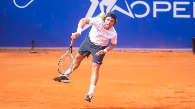 18.07.2024, ATP, Tennis Herren 500, Tennis, Herren, Hamburg Open, Hamburg, Achtelfinale, Einzel, Holger Rune (Dänemark) - Marco Trungelliti (Argentinien) Marco Trungelliti (Argentinien) Hamburg Tennis-Stadion Am Rothenbaum Hamburg Deutschland